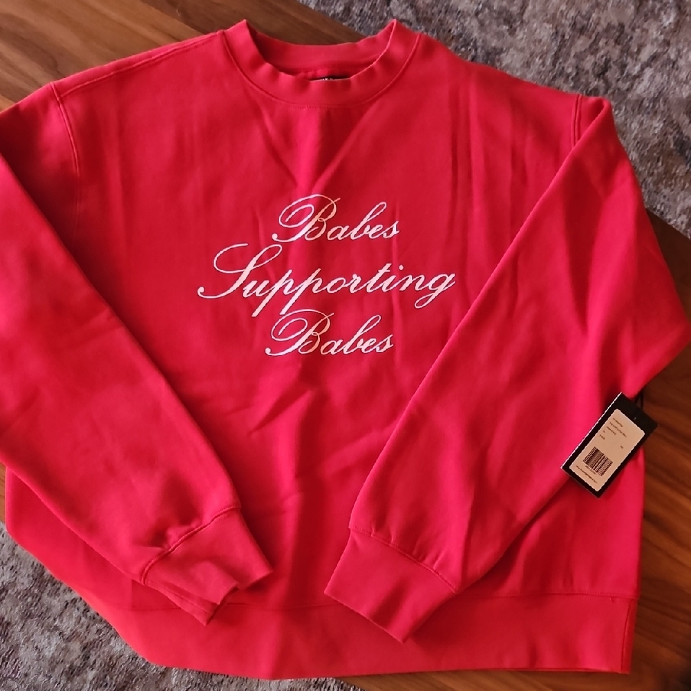Brunette The Label - Red Crewneck Sweater